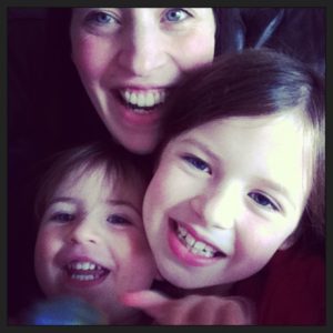 A working Mum with her children