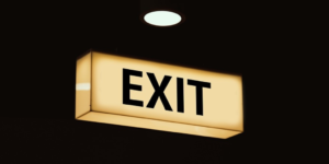 Exit sign